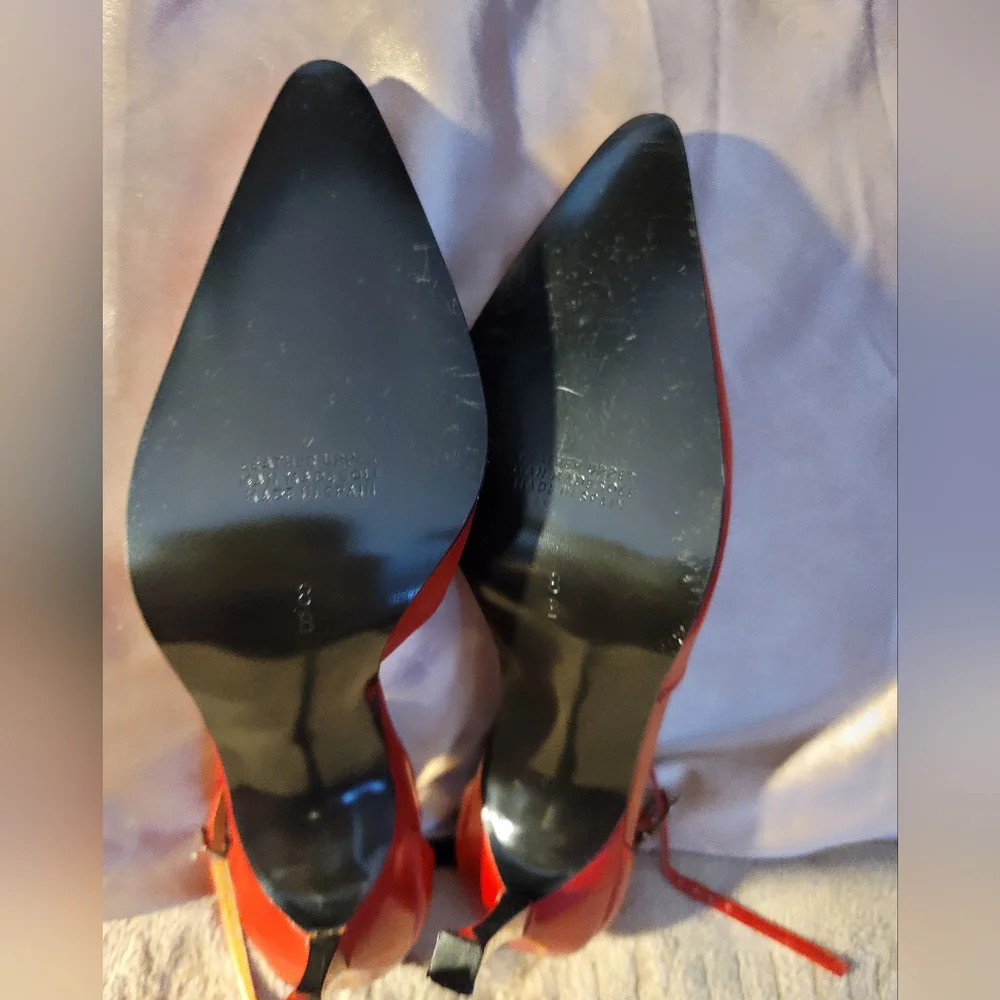 NEVER WORN Y2K VINTAGE WILD PAIR CINDY 18 60805 8800 ANKLE STRAP PUMPS CHROME - Picture 14 of 15